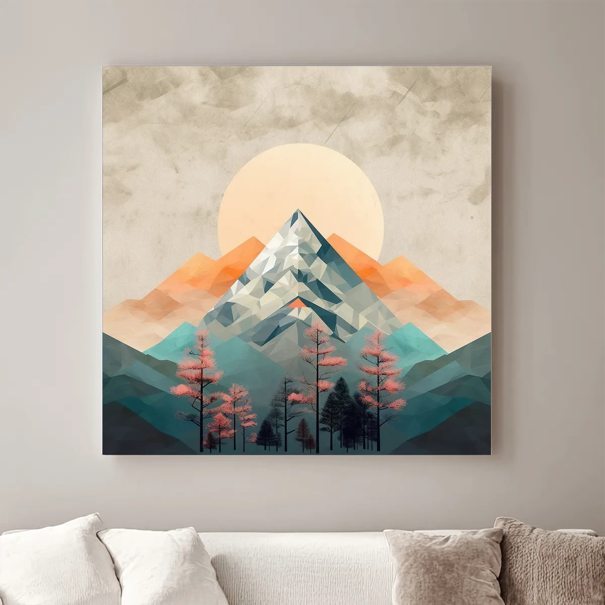 Minimal mountain art