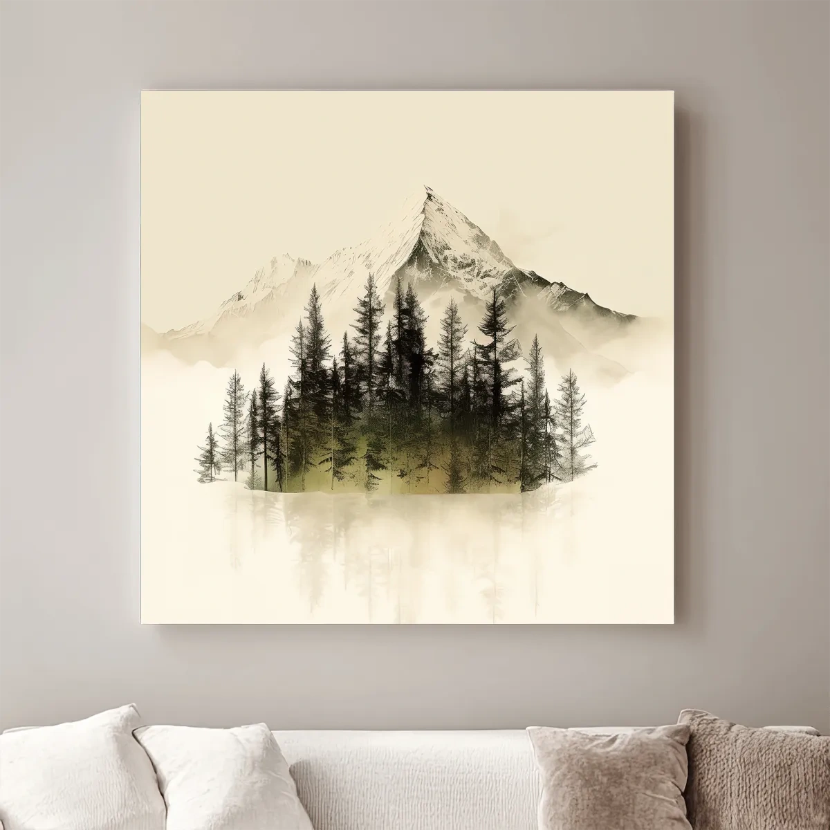 Minimal mountain art
