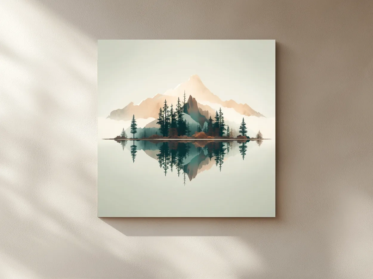 Mimimal mountain art