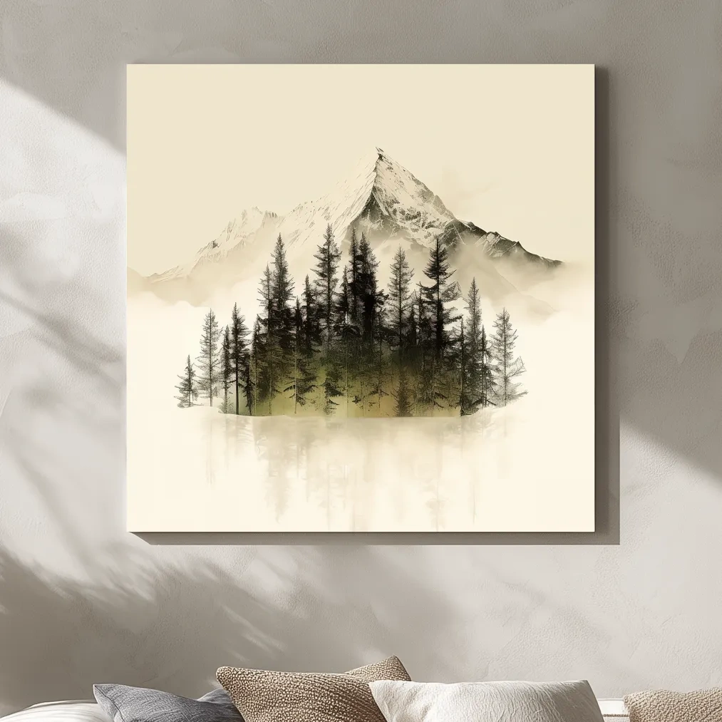 Minimal mountain art