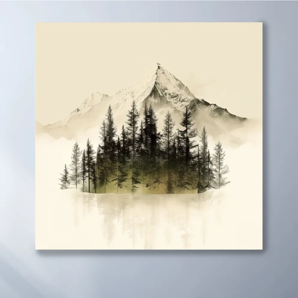 Minimal mountain art