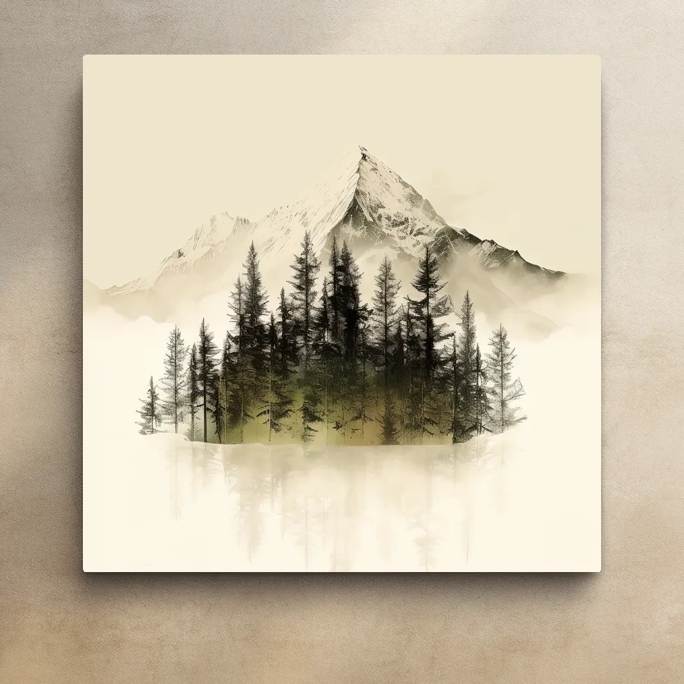 Minimal mountain art