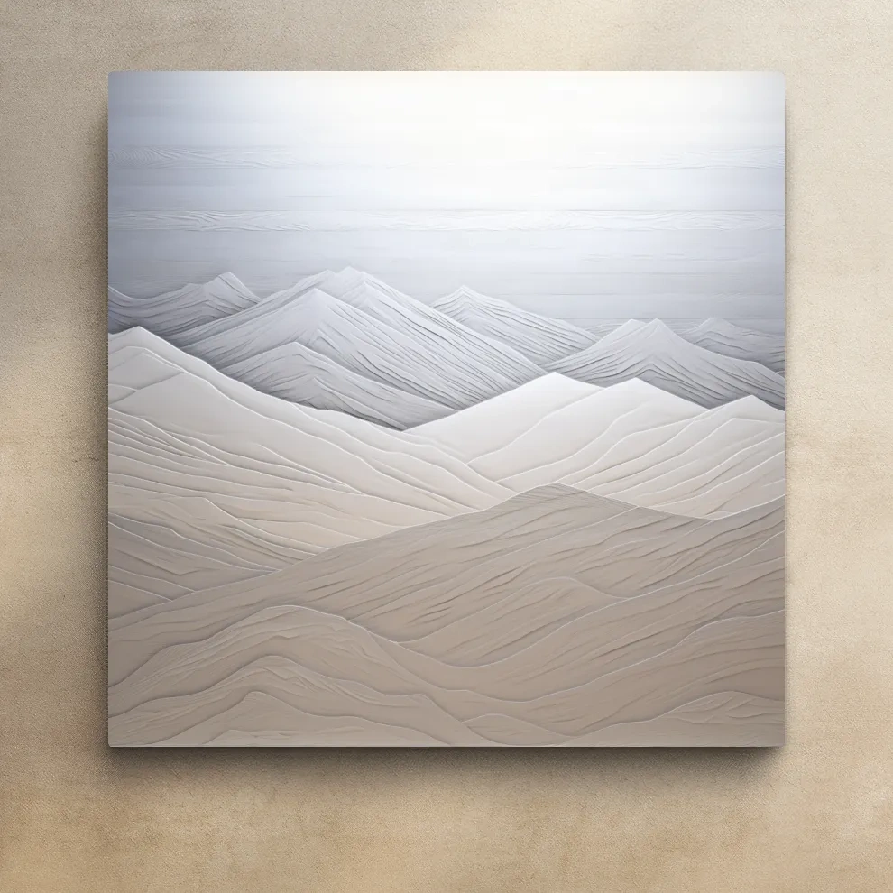 Rustic wood style mountain artwork