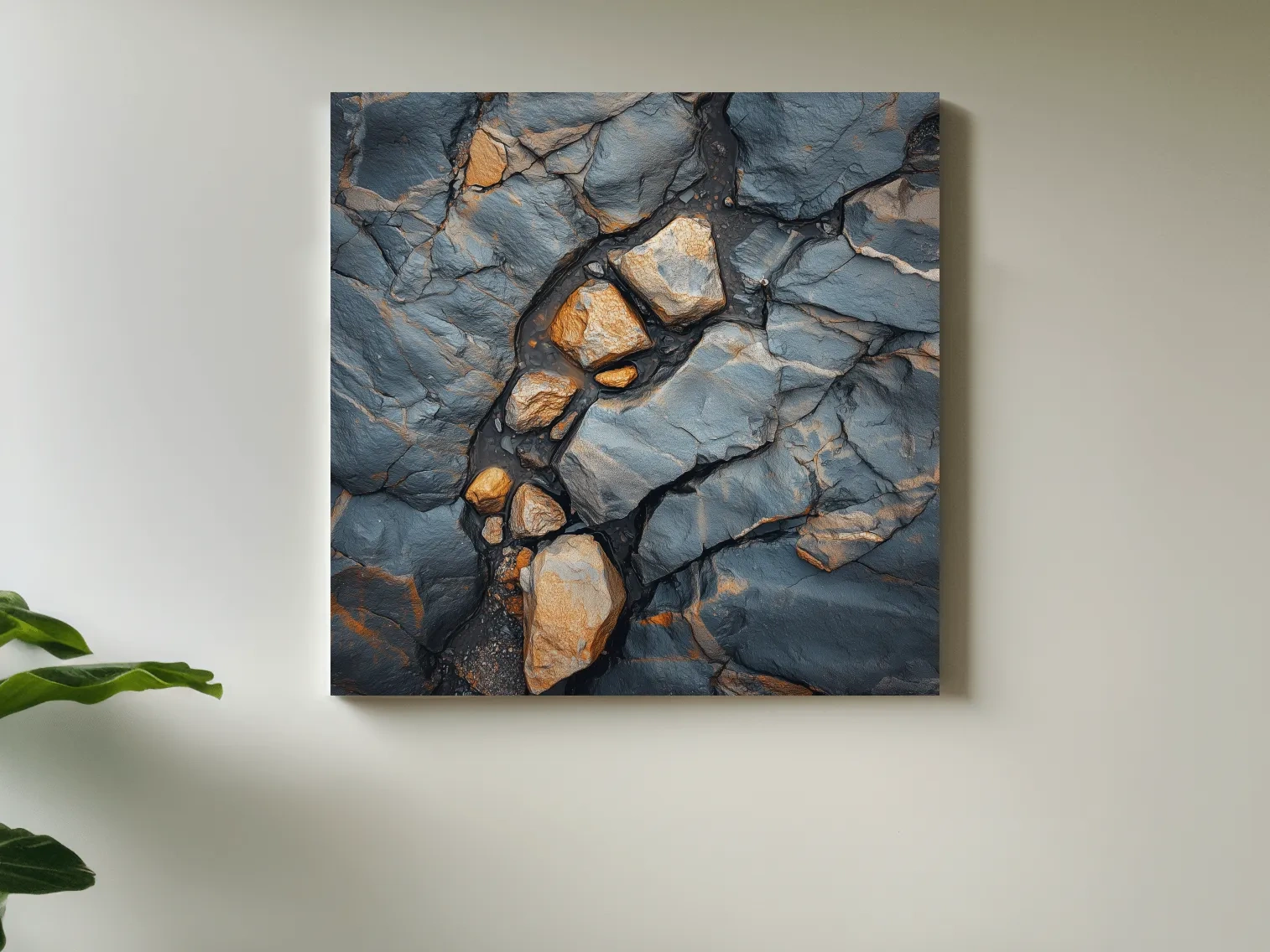 Rustic Slate Stone Artwork - Natural Elements Wall Art