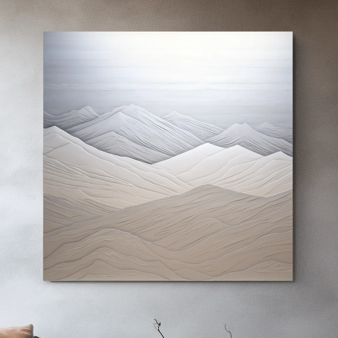 Rustic wood style mountain artwork