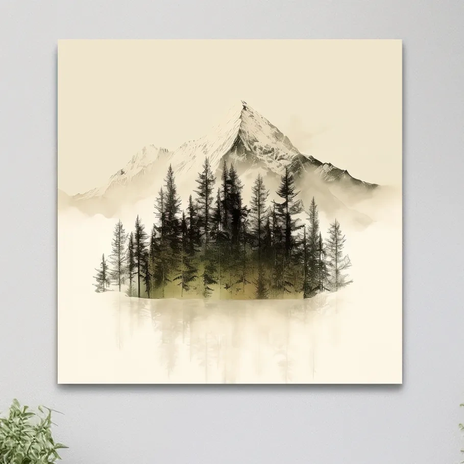 Minimal mountain art