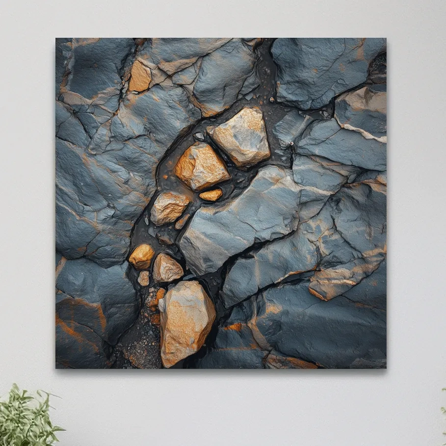 Natural rock and stone artwork, natural elements textured rustic wall art