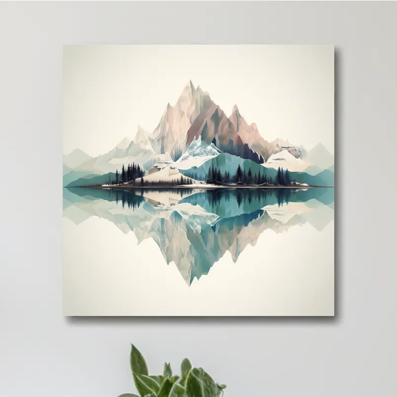 Minimal mountain art