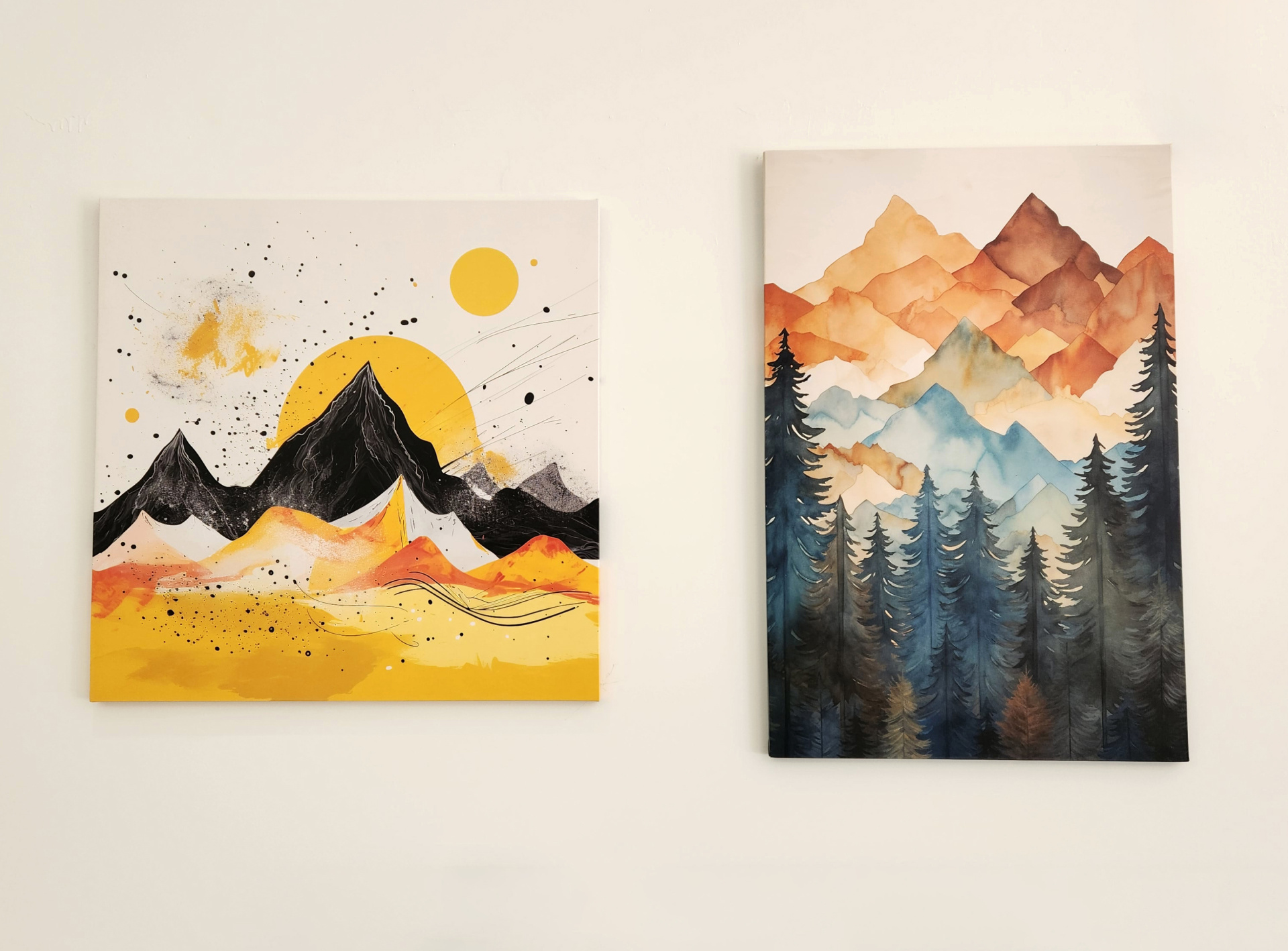 Buy unique, original mountain & nature inspired canvas art online ...